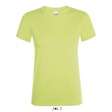 SOL'S REGENT Női kereknyakú rövid ujjú pamut póló SO01825, Apple Green-M