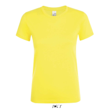 SOL&#039;S REGENT Női kereknyakú rövid ujjú pamut póló SO01825, Lemon-S női póló