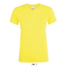 SOL'S REGENT Női kereknyakú rövid ujjú pamut póló SO01825, Lemon-XL női póló