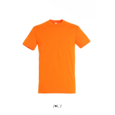 SOL&#039;S REGENT unisex kereknyakú rövid ujjú pamut póló SO11380, Orange-XL férfi póló