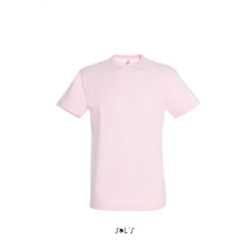 SOL&#039;S REGENT unisex kereknyakú rövid ujjú pamut póló SO11380, Pale Pink-2XL férfi póló