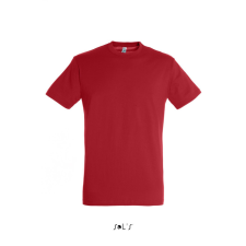 SOL&#039;S REGENT unisex kereknyakú rövid ujjú pamut póló SO11380, Red-XL férfi póló