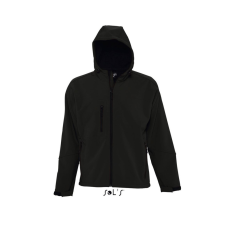 SOL&#039;S REPLAY kapucnis cipzáras férfi softshell dzseki SO46602, Black-XS férfi kabát, dzseki