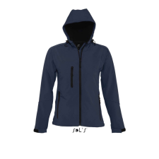 SOL'S REPLAY kapucnis cipzáras Női softshell dzseki SO46802, French Navy-XL női dzseki, kabát