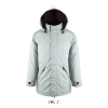 SOL'S ROBYN steppelt bélésű unisex kabát, gallérba rejthető kapucnival SO02109, Metal Grey-4XL
