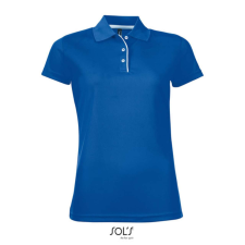 SOL&#039;S rövid ujjú Női galléros sport póló SO01179, Royal Blue-L női póló