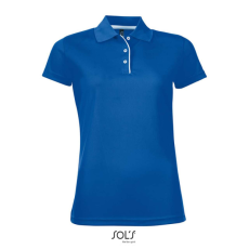 SOL'S rövid ujjú Női galléros sport póló SO01179, Royal Blue-S