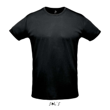SOL&#039;S rövid ujjú unisex sport póló SO02995, Black-XL férfi póló