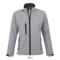 SOL'S ROXY vastag 3 rétegű Női softshell dzseki SO46800, Grey Melange-S
