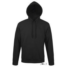SOL'S SNAKE kapucnis unisex pulóver SO47101, Black-M