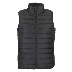 SOL'S STREAM Női oldalzsebes cipzáras steppelt mellény SO04021, Charcoal Grey-2XL