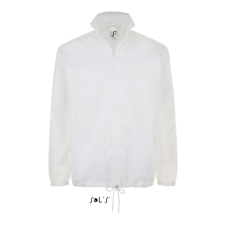 SOL&#039;S széldzseki, gallérba rejtett kapucnival SO01618, White-XS férfi kabát, dzseki