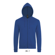SOL&#039;S unisex cipzáras kapucnis pulóver SO01714, Royal Blue-L női pulóver, kardigán