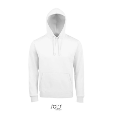 SOL&#039;S unisex kapucnis pulóver SO02991, White-S női pulóver, kardigán