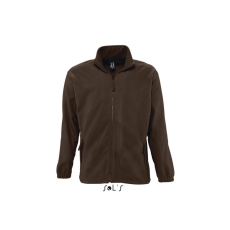 SOL'S Uniszex kabát SOL'S SO55000 Sol'S north Men - Zipped Fleece Jacket -2XL, Dark Chocolate