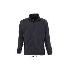 SOL&#039;S Uniszex kabát SOL&#039;S SO55000 Sol&#039;S north Men - Zipped Fleece Jacket -4XL, Charcoal Grey női dzseki, kabát
