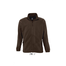 SOL&#039;S Uniszex kabát SOL&#039;S SO55000 Sol&#039;S north Men - Zipped Fleece Jacket -4XL, Dark Chocolate női dzseki, kabát