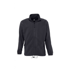 SOL'S Uniszex kabát SOL'S SO55000 Sol'S north Men - Zipped Fleece Jacket -5XL, Charcoal Grey