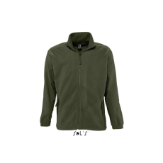 SOL'S Uniszex kabát SOL'S SO55000 Sol'S north Men - Zipped Fleece Jacket -L, Army