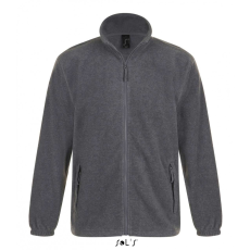 SOL'S Uniszex kabát SOL'S SO55000 Sol'S north Men - Zipped Fleece Jacket -S, Grey Melange