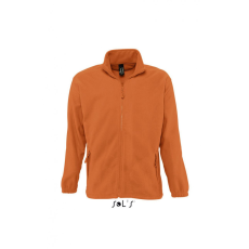 SOL'S Uniszex kabát SOL'S SO55000 Sol'S north Men - Zipped Fleece Jacket -S, Orange