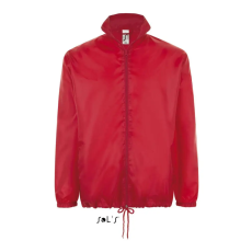 SOL'S Uniszex széldzseki, gallérba rejtett kapucnival, SOL'S SO01618, Red-L