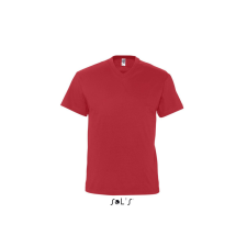 SOL&#039;S VICTORY V-nyakú férfi rövid ujjú póló SO11150, Red-S férfi póló