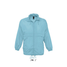 SOL&#039;S vízálló, kapucnis széldzseki SO32000, Atoll Blue-XS férfi kabát, dzseki