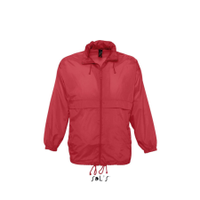 SOL&#039;S vízálló, kapucnis széldzseki SO32000, Red-L férfi kabát, dzseki