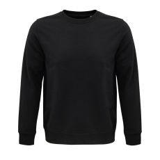 SOL'S Comet - unisex környakú pulóver (black, L)