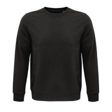 SOL'S Comet - unisex környakú pulóver (deep charcoal grey, L) munkaruha