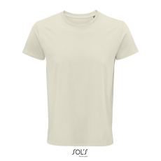 SOL'S Crusader Men - környakas testhezálló jersey póló (natural, S)