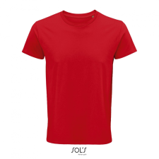 SOL'S Crusader Men - környakas testhezálló jersey póló (red, XL) munkaruha