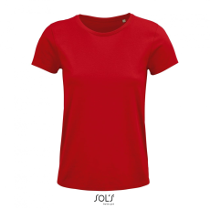 SOL'S Crusader Women - környakas testhezálló jersey póló (red, XL)