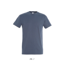 SOL'S Imperial- férfi környakú póló (denim, 4XL) munkaruha