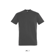 SOL'S Imperial- férfi környakú póló (sötét szürke, XL) munkaruha