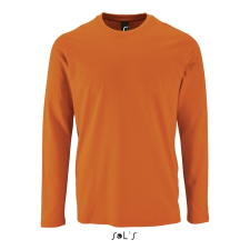 SOL'S Imperial LSL Men - hosszú ujjú póló (orange, L) munkaruha