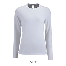SOL'S Imperial LSL Women - hosszú ujjú póló (white, L)