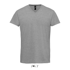 SOL'S Imperial V Men - v-nyakú póló (grey melange, S) munkaruha