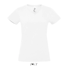 SOL'S Imperial V Women - v-nyakú póló (white, S) munkaruha