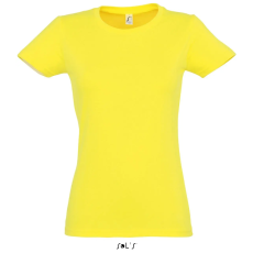 SOL'S Imperial Women - környakú póló (lemon, M)