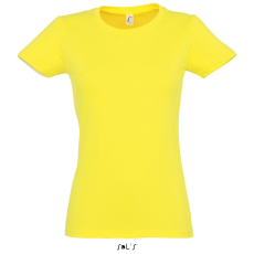 SOL'S Imperial Women - környakú póló (lemon, S)