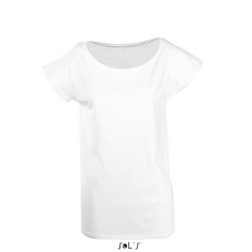 SOL'S Marylin - női rövid ujjú hosszú kimonó póló (white, S)