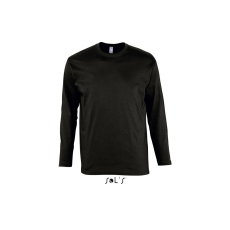 SOL'S Monarch - férfi környakú hosszú ujjú póló (deep black, 4XL)