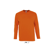 SOL'S Monarch - férfi környakú hosszú ujjú póló (orange, L) munkaruha