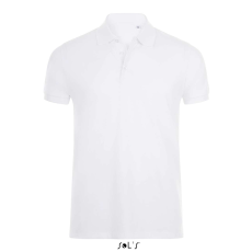 SOL'S Phoenix Men - gyapjú-elasztán galléros póló (white, XL)