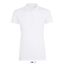 SOL'S Phoenix Women - gyapjú-elasztán galléros póló (white, S) munkaruha