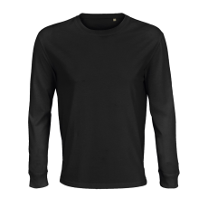 SOL'S Pioneer LSL - hosszú ujjú póló (deep black, XL)