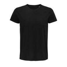 SOL'S Pioneer Men - környakas testhezálló jersey póló (deep black, S)
