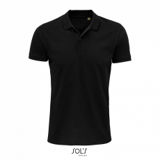 SOL'S Planet Men - galléros póló (black, 4XL)